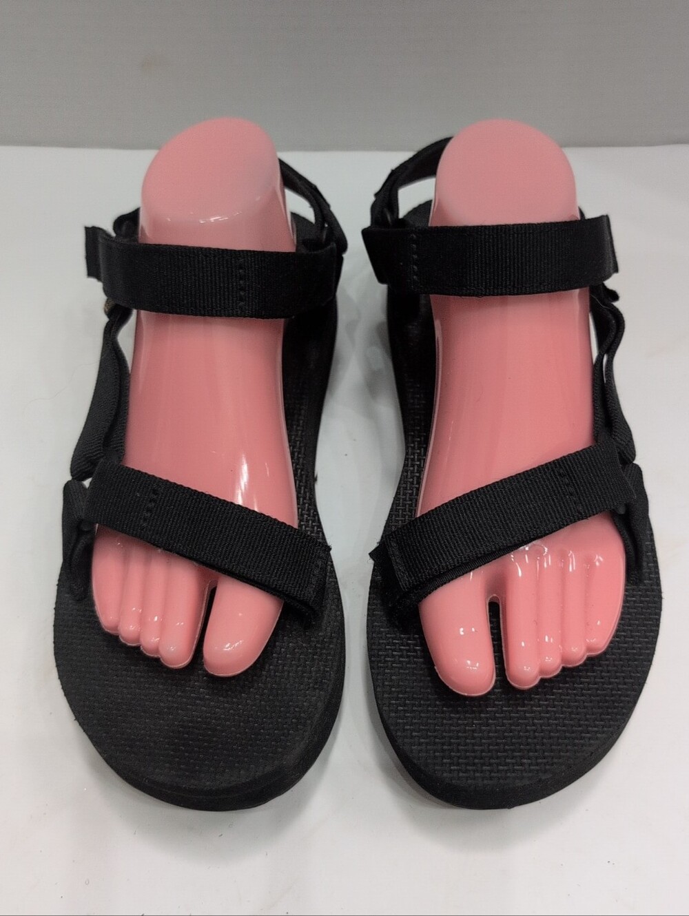 Teva Women's 10 Original Universal Black Sandals Adjustable D2